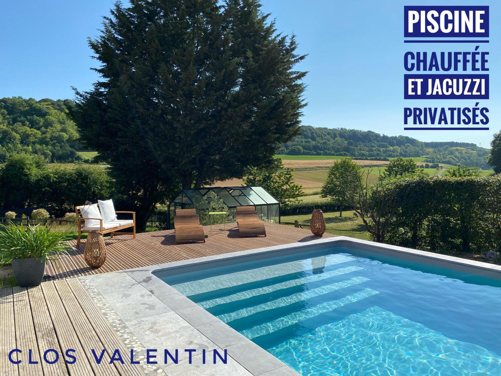 Gite Piscine Jacuzzi Privatises Clos Valentin Freulleville Cameră foto